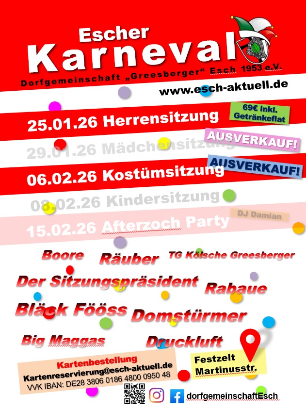 Karneval 2026 – mehrere Termine